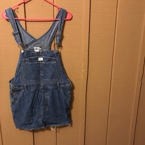 Calvin Klein denim overall jumper dress
